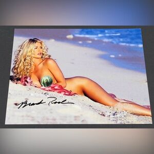 Brande Roderick -actress in Baywatch -autographed nude photo for Playboy. No COA
